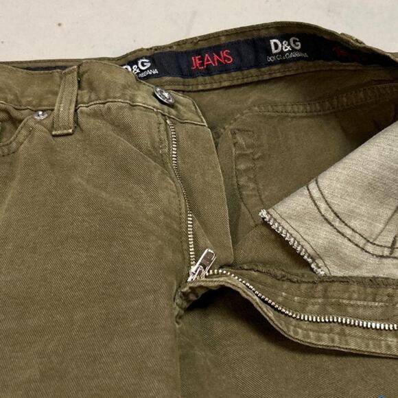 D&G Dolce & Gabbana Army Olive Green Pants sz 28 42 - Picture 10 of 10